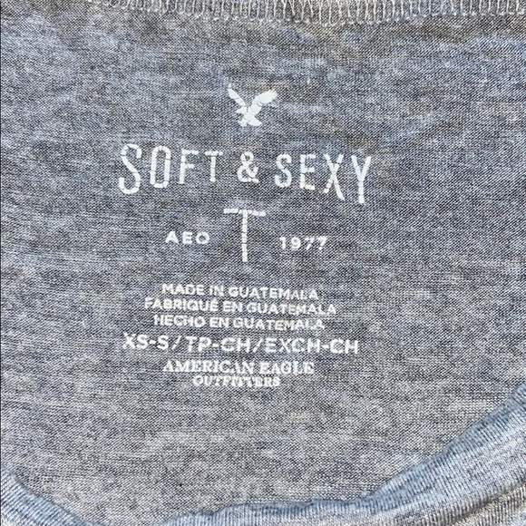 🌵3/$20• Soft and Sexy Grey Tee Aeropostale - Picture 3 of 3